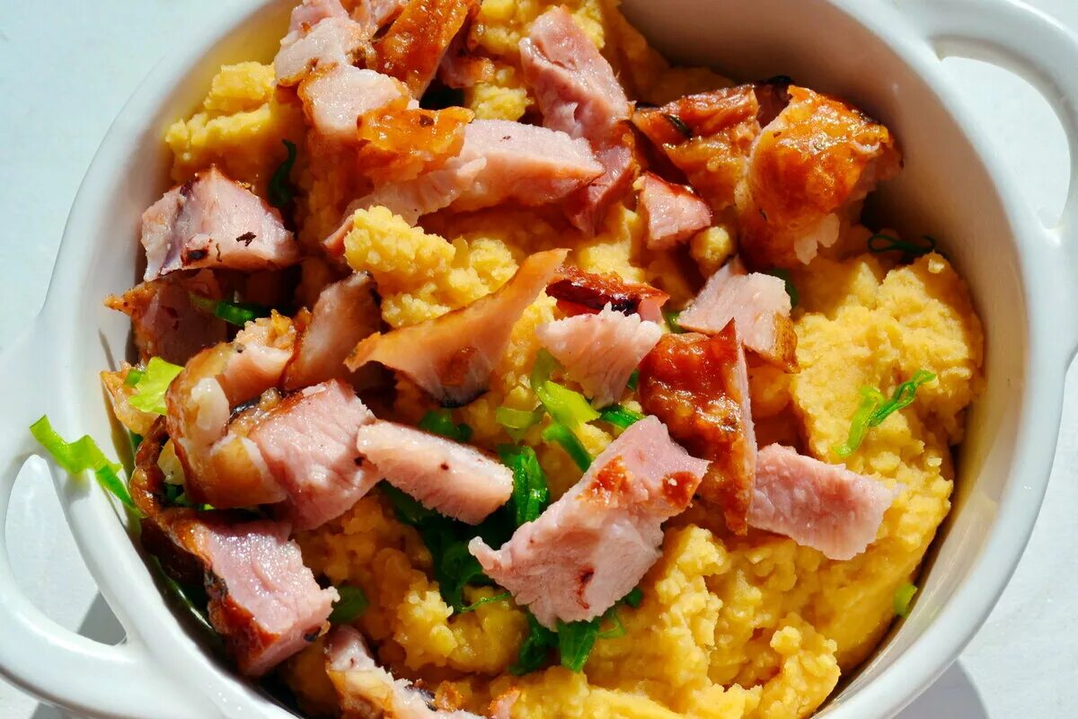 каша с ребрышками