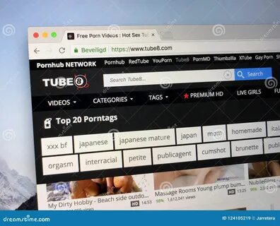 Вебсайт Tube8. иллюстрации. 