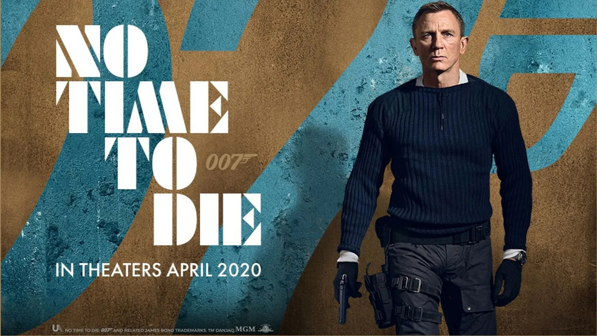 Дэниел Крейг 007 Постер. James Bond 007 no time to die. Time to get live