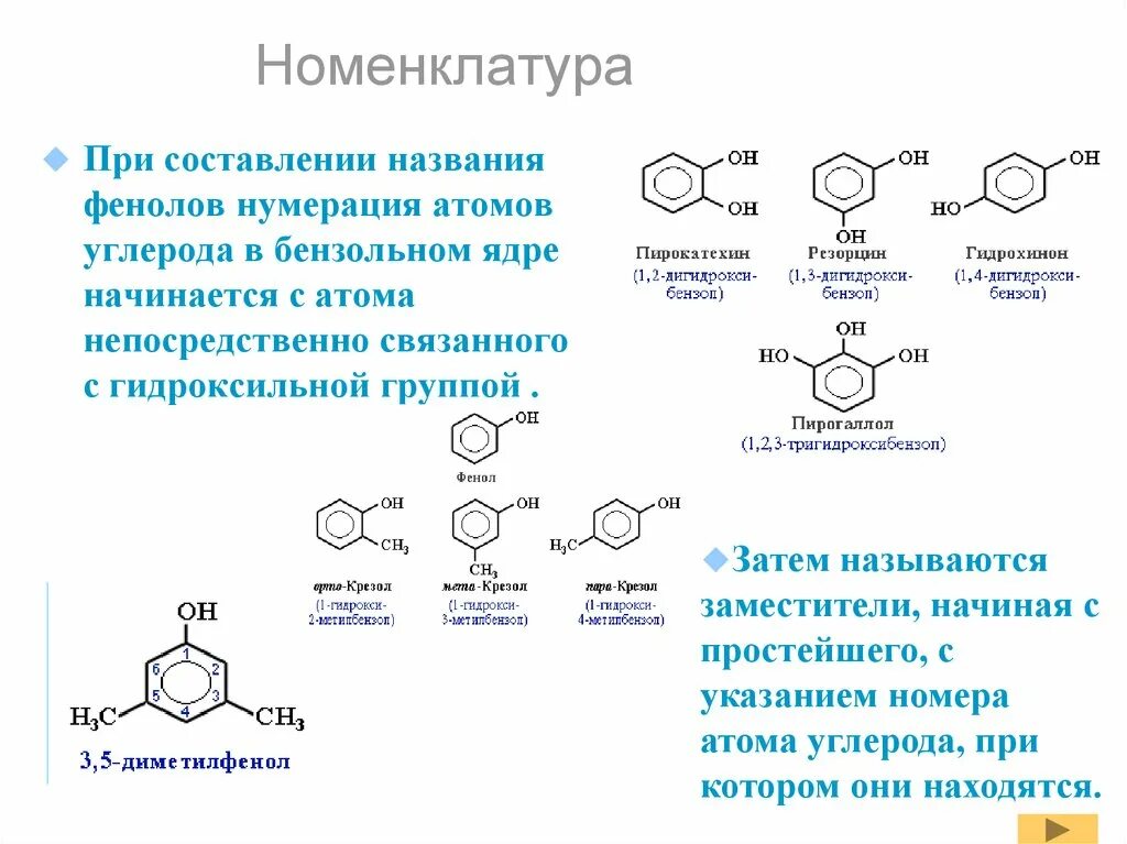 Фенол название группы. Изомерия и номенклатура фенолов. Заместительная номенклатура фенолов. Номенклатура двухатомных фенолов. Номенклатура фенолов кратко.