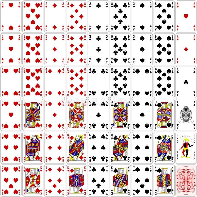 Полный набор карт. Карты playing Cards Full Deck. Набор игровых карт для покера. Покерные карты для печати. Карты для покера для печати.