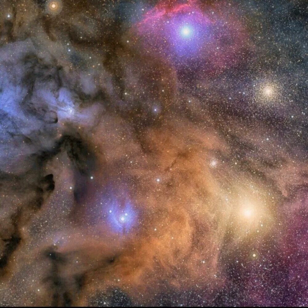 Космос. Космос звезды. Космическая пыль. Пылевое облако. Новелла межзвездная