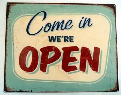 Our shop is open