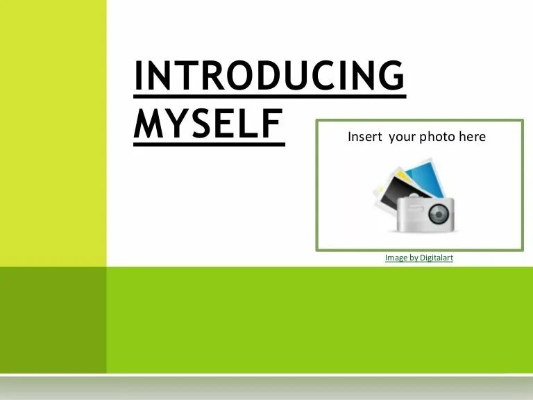 Present myself. Introducing myself. Introduction to presentation. Introducing yourself in a presentation. Fon Introducing myself.