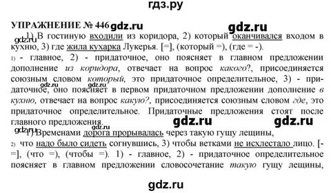 Русс яз 6 класс упр 446