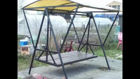 Качели из труб метал