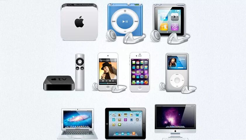 Комплект техники apple. Продукты apple. Продукция apple макбук. Продукция apple. Компьютер ноутбук.