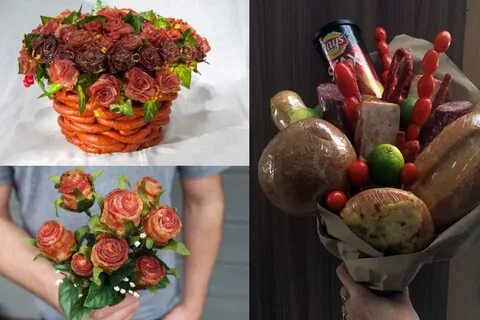 Букеты из продуктов пошагово