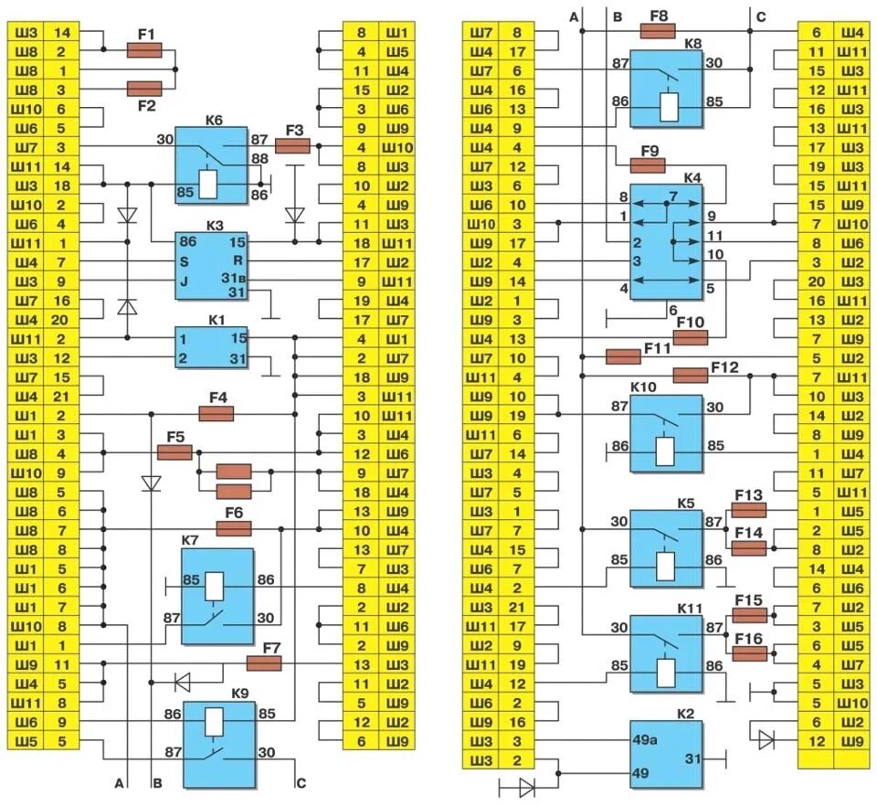 Предохранители автомобиля ваз. Монтажный блок ВАЗ 2108-21099. Схема монтажного блока ВАЗ 2110-3722.010-02. Реле монтажного блока ВАЗ 2109. Монтажный блок ВАЗ 2108 инжектор.