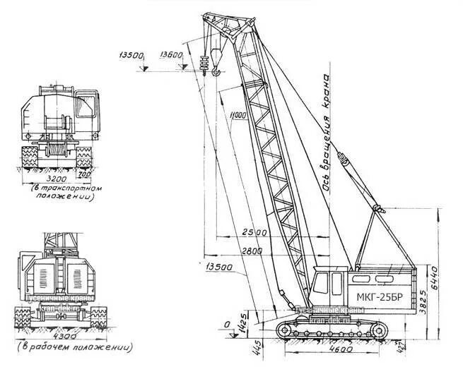 МГК-25бр кран монтажный. Гусеничный кран МГК 25 бр. Гусеничный кран мкг-25бр. Кран мкг 25 бр габариты.