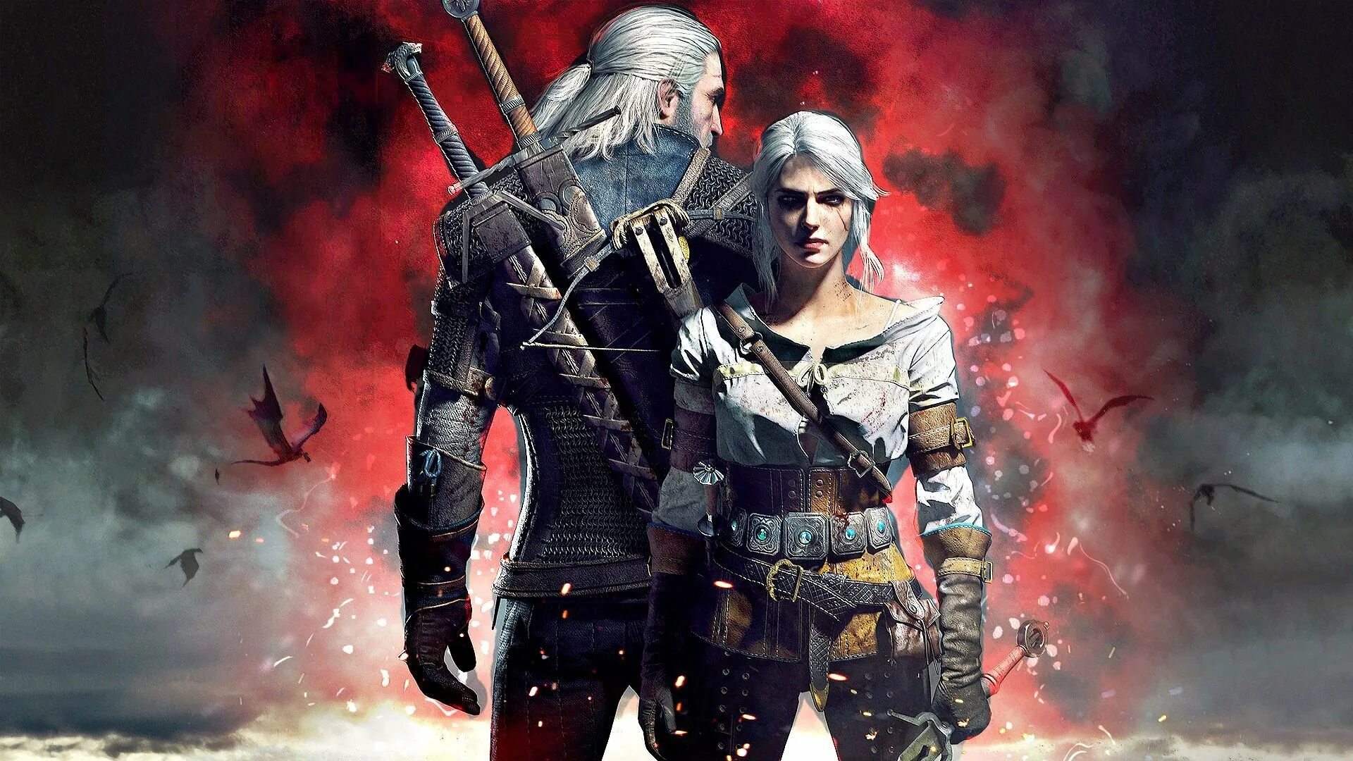 The witcher на андроид. Ведьмак 3: дикая охота. ведьмак 3 геральт 4к. the witcher 3 wild hunt геральт и цири. геральт и цири 4к.