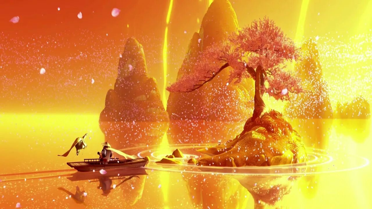 Кунг фу панда мир. Кунг фу панда 3 мир духов. мастер угвей кунг фу панда 3. мастер угвей и персиковое дерево. персиковое дерево кунг фу панда.