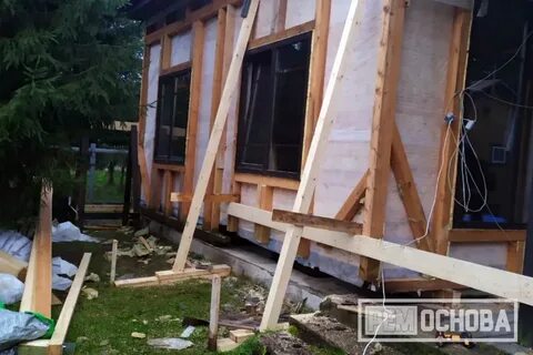 Как выровнять каркасный дом
