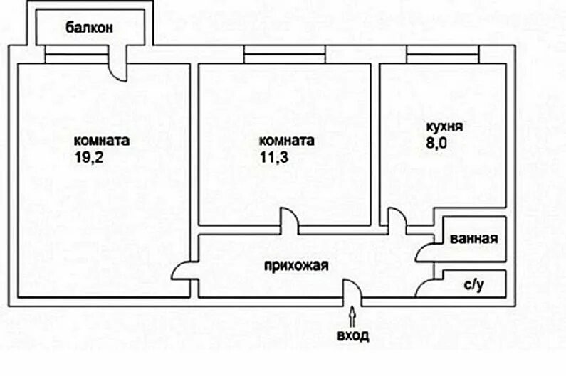 План квартиры комнаты. Хрущевка 43 кв.м планировка. Размеры 2-х комнатной квартиры в панельном доме. Планировка 2х комнатной квартиры 44м2. Панельные дома планировка 2 комнатная.