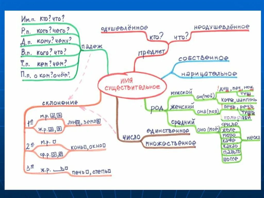 Карта слов составить. Ментальная карта имя существительное. Интеллектуальная карта имя существительное. Ментальная карта имя существительное 2 класс. Ментальная карта имени существительного.