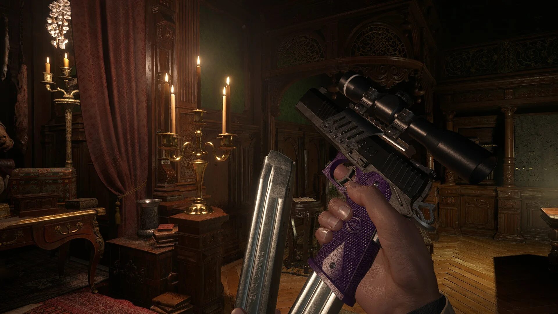 Resident village mod. Resident Evil Village револьвер. STI Eagle 6.0. Resident Evil 8 моды на оружие. Resident Evil Village m1911.