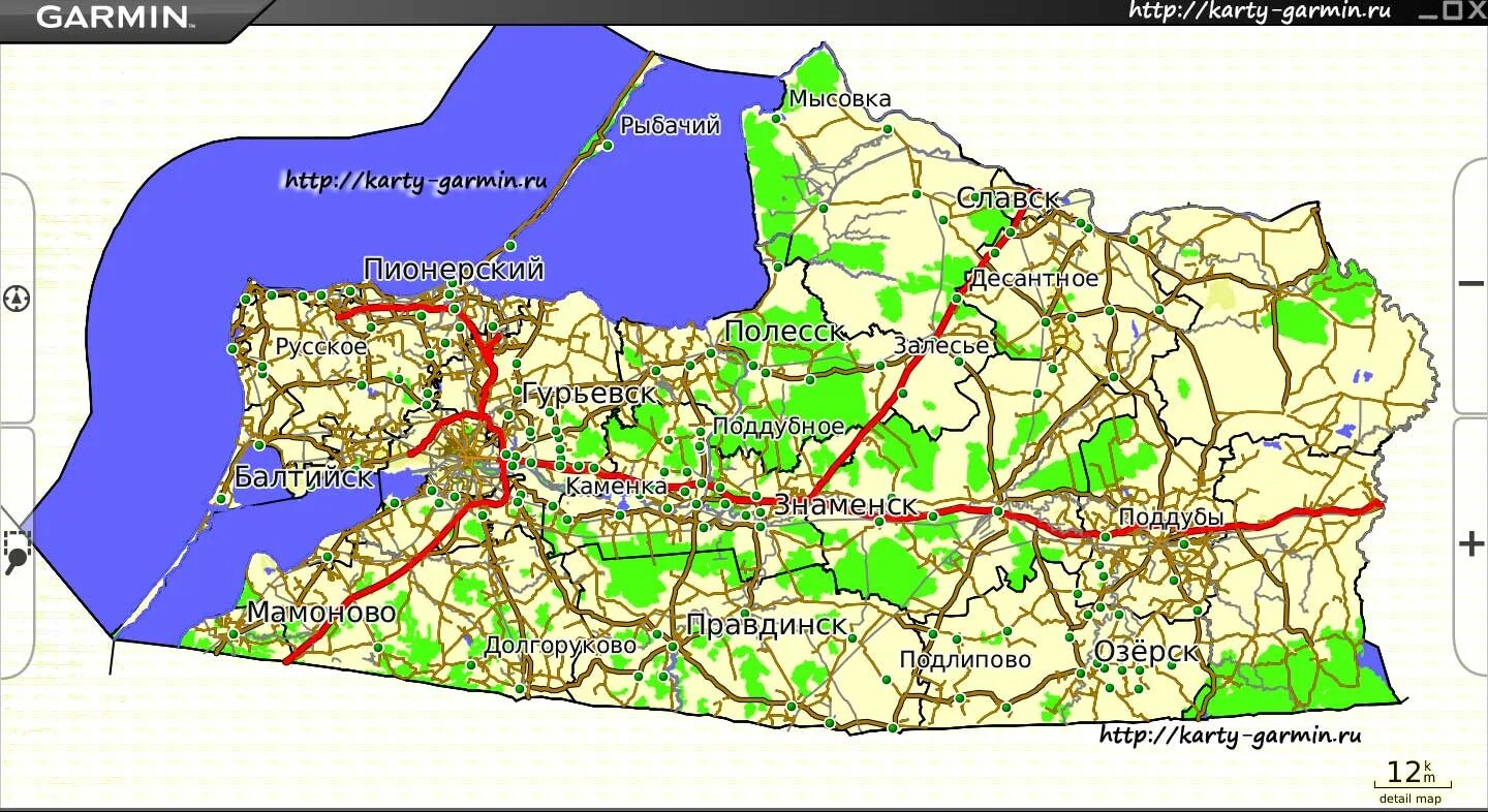 Карта Калининградской области с поселками. Калининградская обл карта подробная. Карта дорог Калининградской области. Карта Калининграда и Калининградской области.
