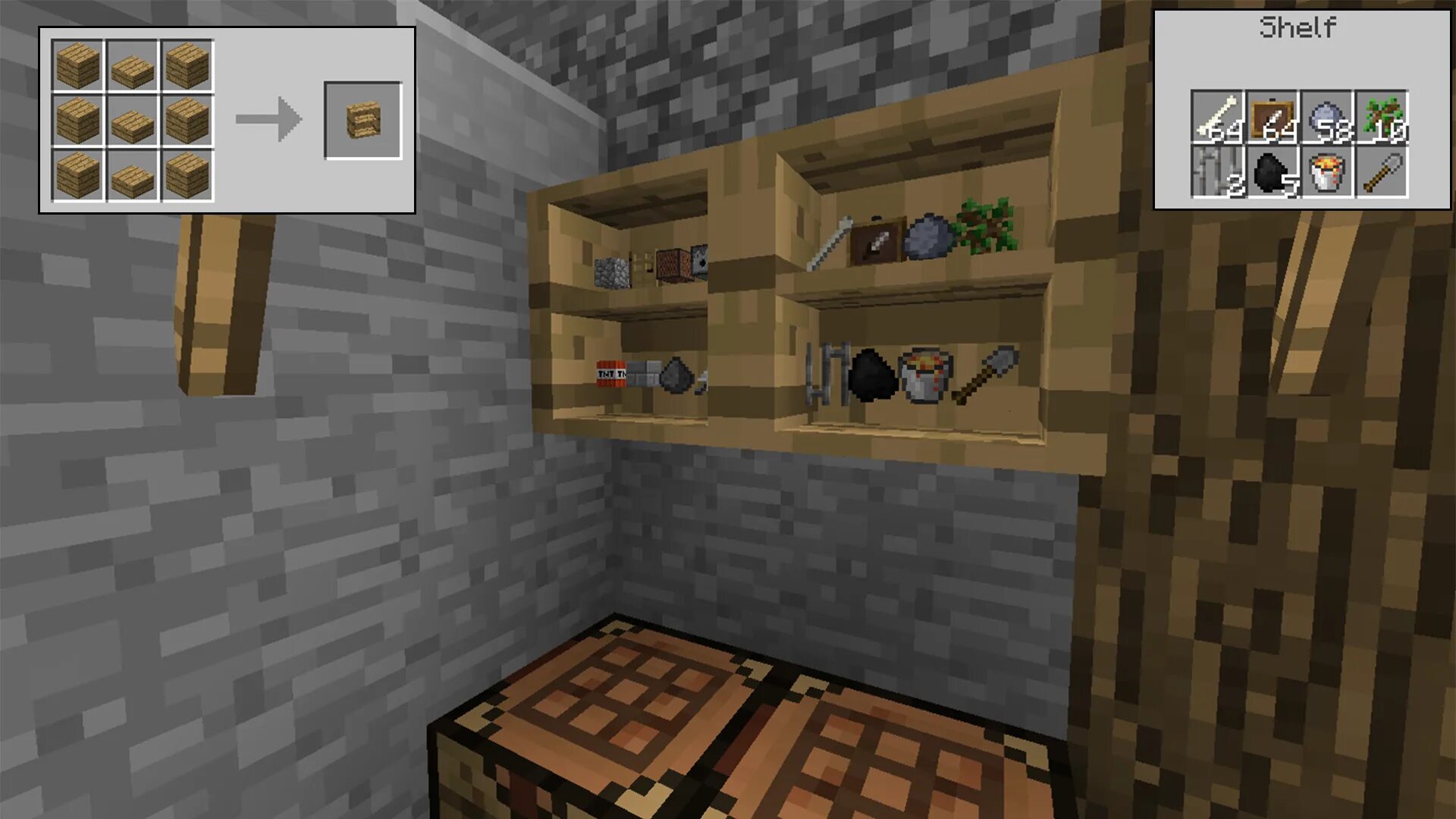 Книжные стеллажи в майнкрафте. Крафт книжной полки. 2. Книжные стеллажи в майнкрафте. Крафт книжной полки в майнкрафт.