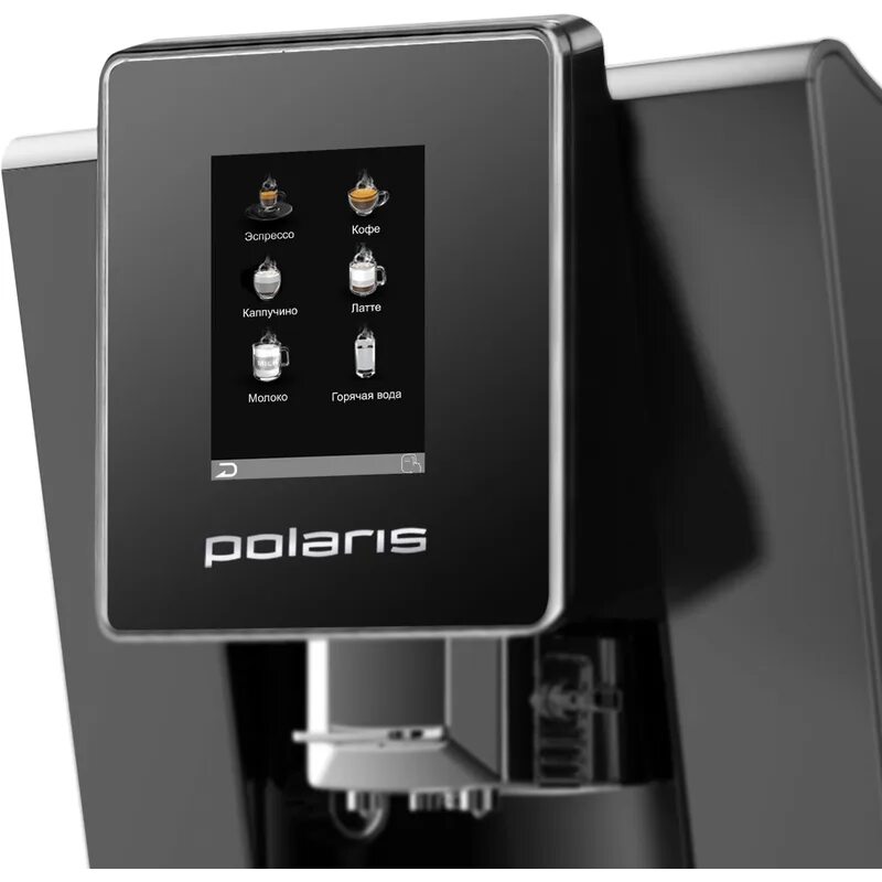Автоматическая кофемашина Polaris PACM 2055AC, серебристый, черный купить по выг