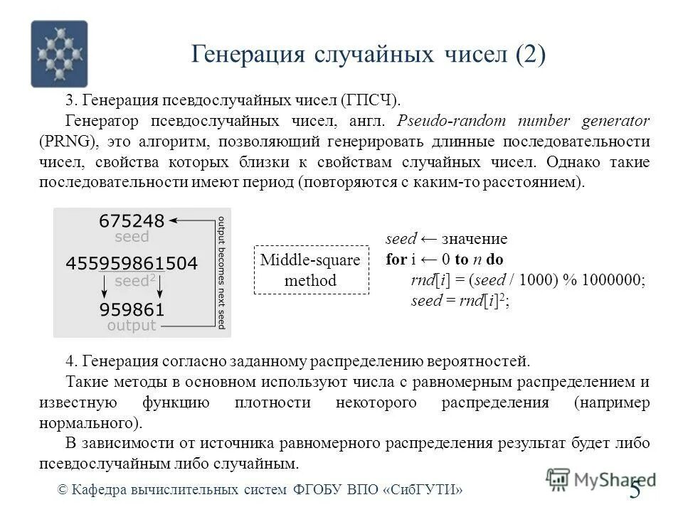 Случайные числа вконтакте