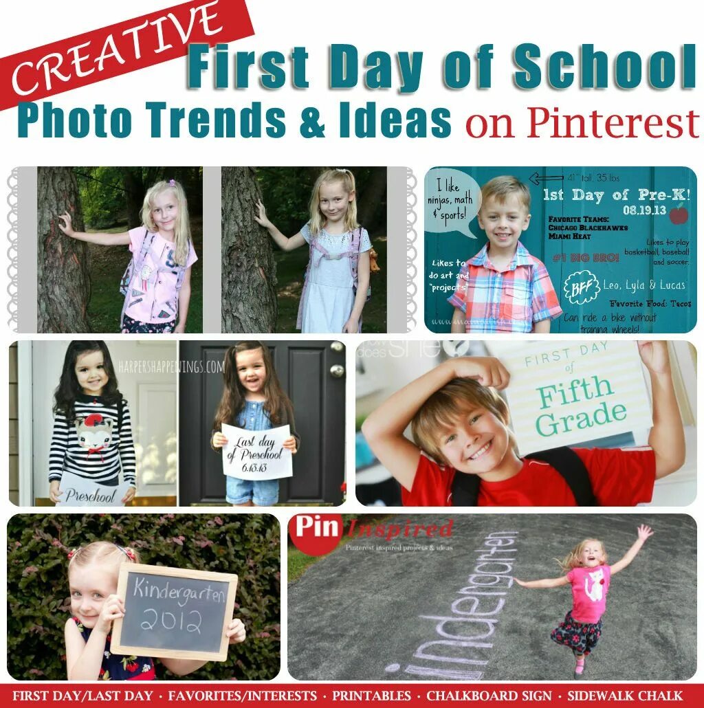 First day school. Signs on first Day at School Pinterest.