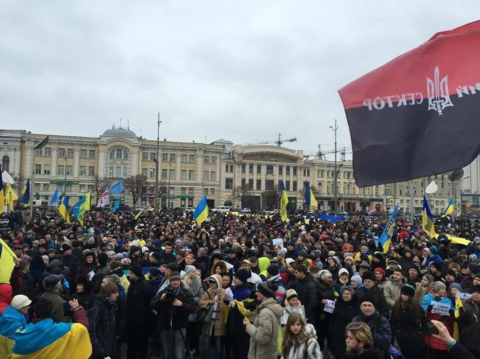 Харьков вышел. Марши Евромайдан.