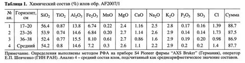 Состав ила