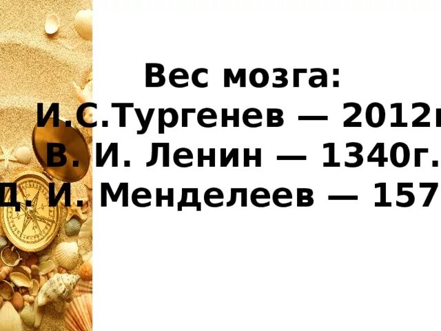 Какой вес мозга человека. Вес мозга. Масса мозга Ленина. Тургенев размер мозга.