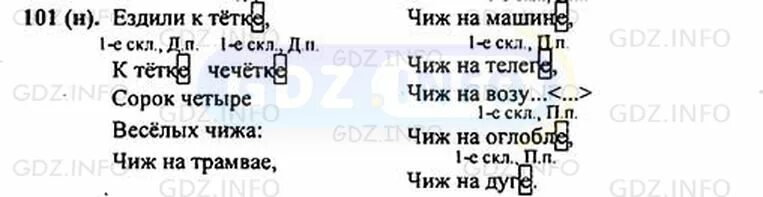 Русский язык 5 класс 1 часть страница 48 упражнение 101. Ездили к тетке. Русский язык 5 класс ладыженская упр 101.