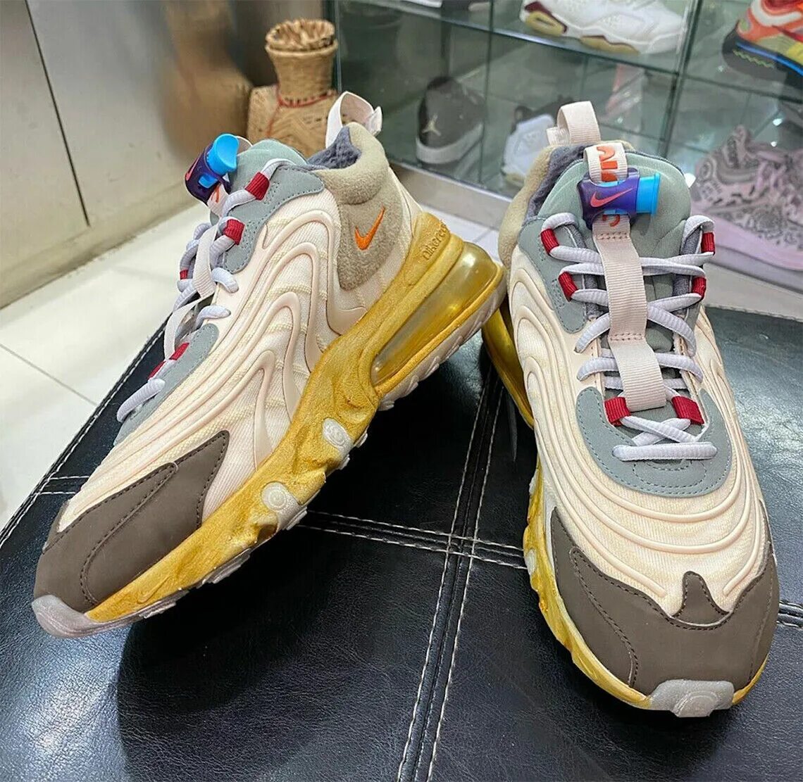 Кроссовки nike travis. Nike air 270 travis scott. nike air max 270 react travis scott. найк трэвис скотт. nike air max travis scott.