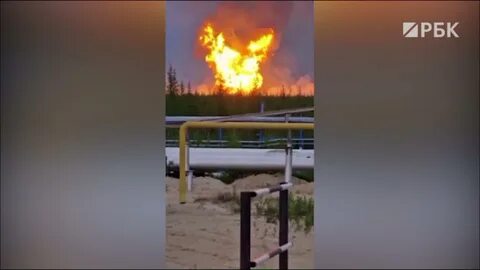 Пожар газовое месторождение