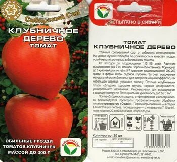 Характеристика томата клубника