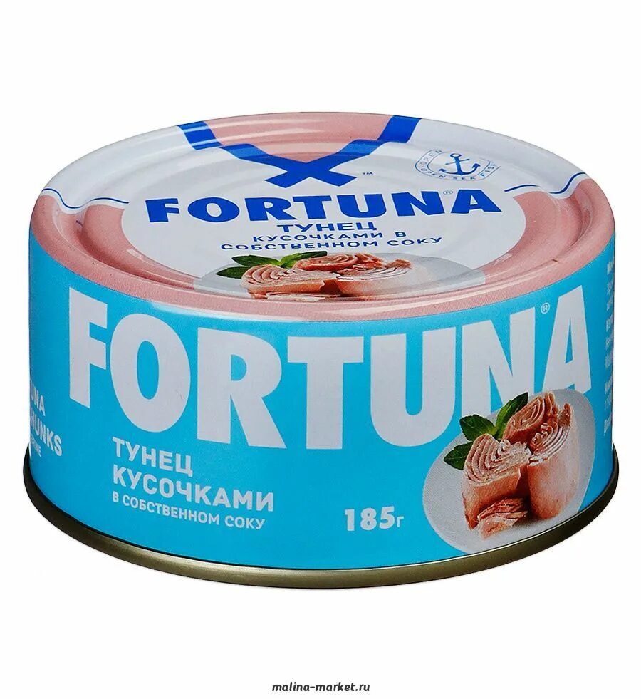 Вкусвилл тунец. Тунец Фортуна 185г. Fortuna тунец кусочками в собственном соку, 185 г. Тунец филе Tuna консерва. Fortuna тунец рубленый в масле, 185 г.