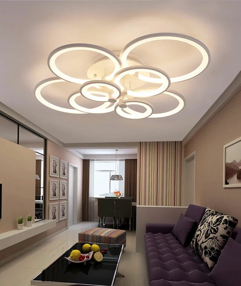 Люстра led Ceiling Lamp 6 кольца. Люстра в зал светодиодная. Модные светодиодные люстры. Светодиодные люстры для гостиной.