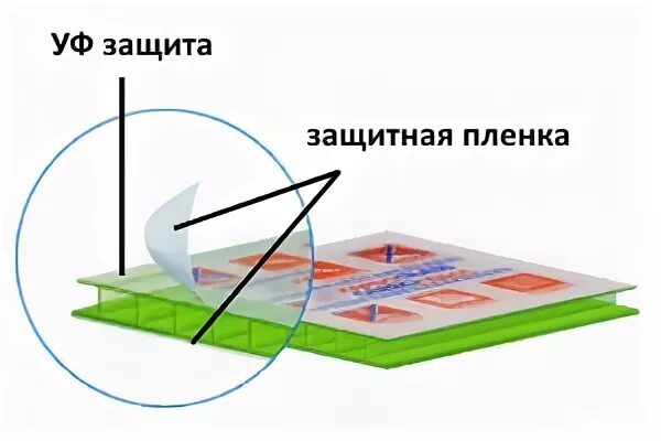 Поликарбонат с какой стороны защита. Защитный слой у поликарбоната. Поликарбонат с защитой от ультрафиолета. Сотовый поликарбонат с защитой от ультрафиолета. Защитная пленка поликарбоната.