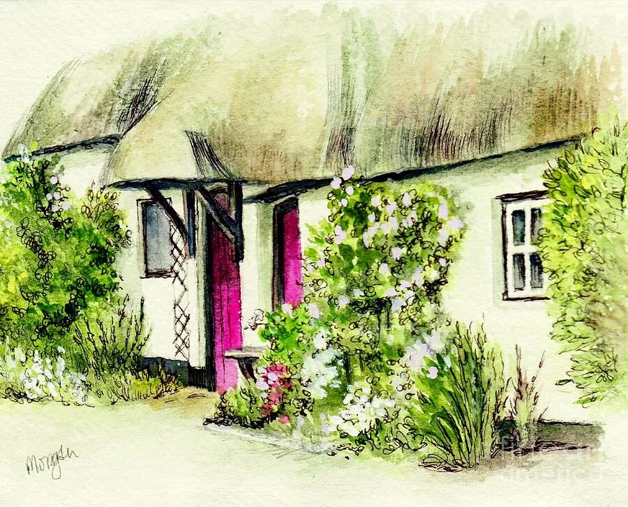 Веселый пейзаж акварель. Художница энди шор. Iain stewart художник. Ian ramsay картины пейзажи. Акварельные домики.