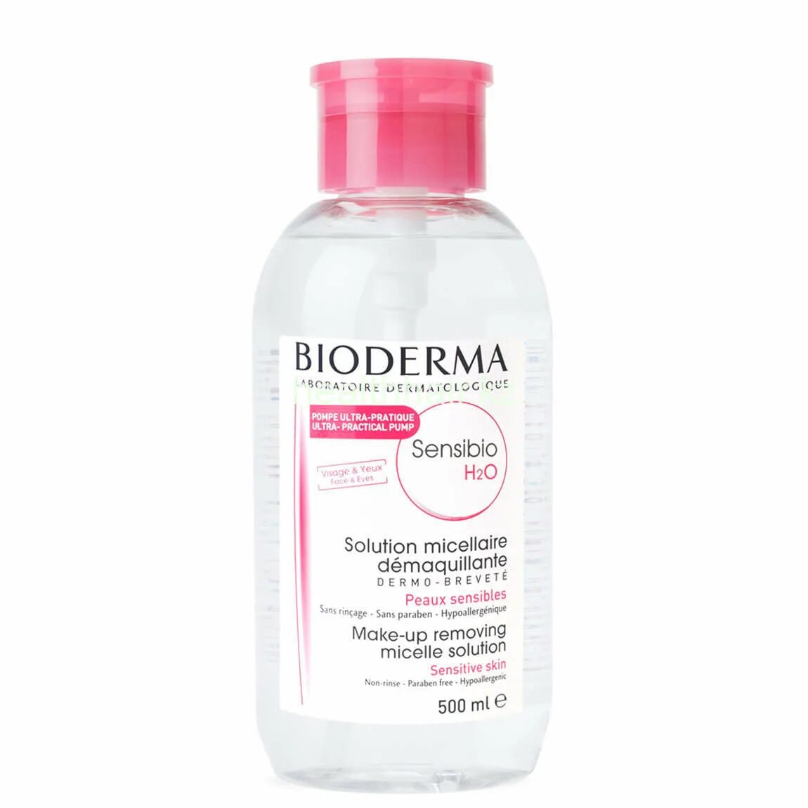 Биодерма мицеллярная вода. Bioderma Sensibio h2o. Bioderma Sensibio h2o 500 мл. Мицеллярная вода с витамином с