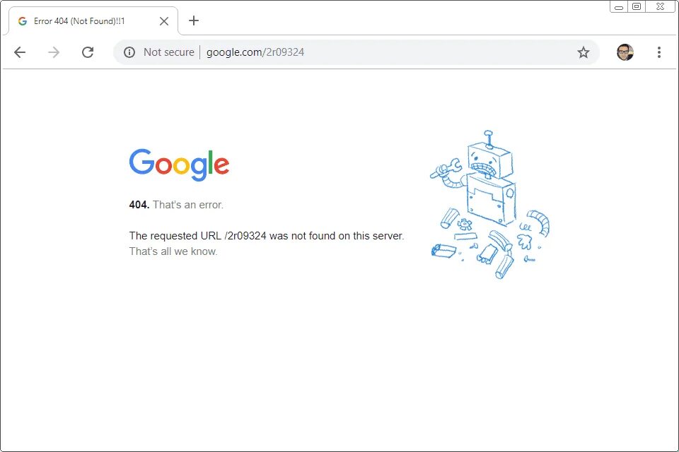 Error resource not found