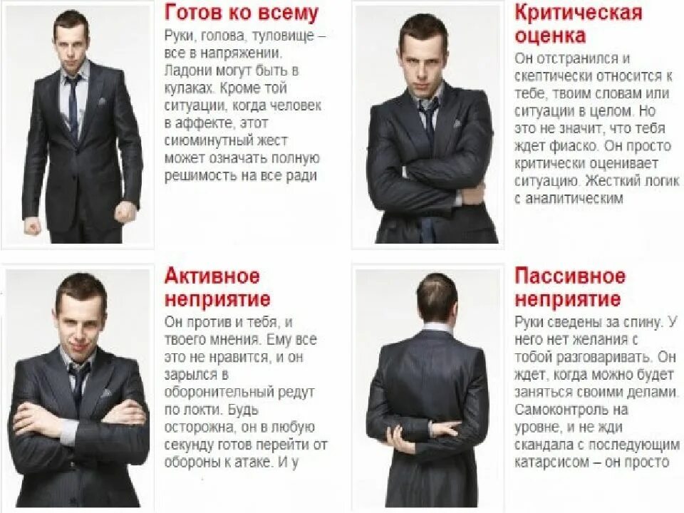 Что значит положение рук