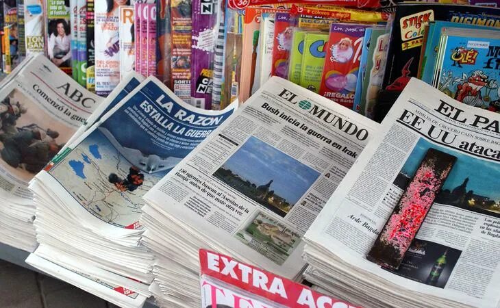 Печатные СМИ. Заголовки испанских газет. Испания СМИ. Пресса это средство массовой информации. Опубликованные в средствах массовой информации