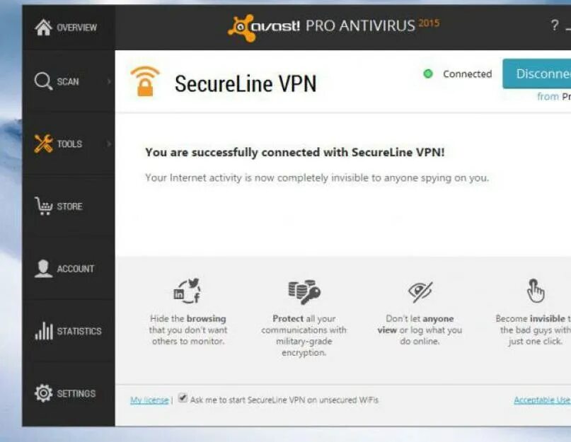 A connection was successfully. Avast secureline VPN. Avast крякнутый. VPN лицензия. Можно ли пользоваться VPN.