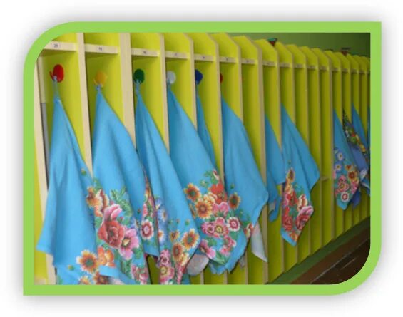 смена полотенец в детском саду