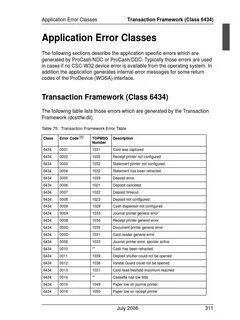Specific errors