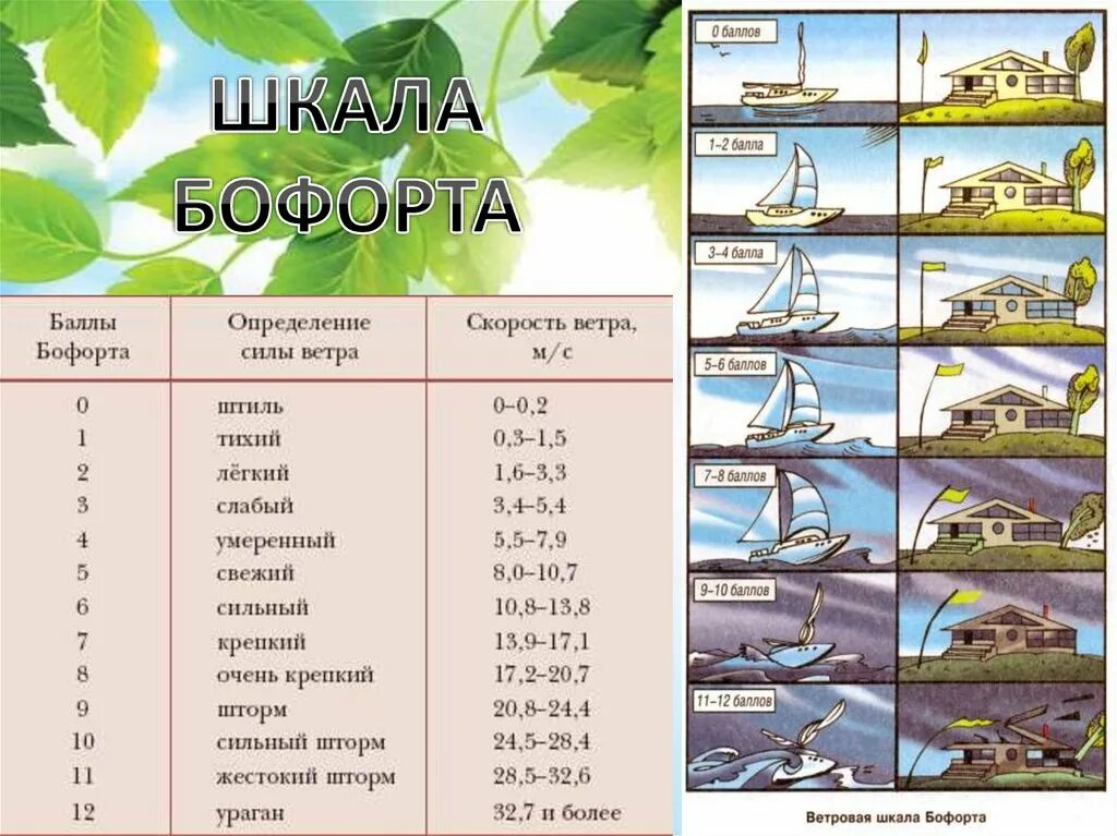 Школа ветров борфорта.. Скорость ветра шкала Бофорта. Сила ветра шкала Бофорта таблица. Ветер Северный 6-4 по шкале Бофорта. Ветер 15 метров