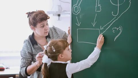 Внимание учеников направлено