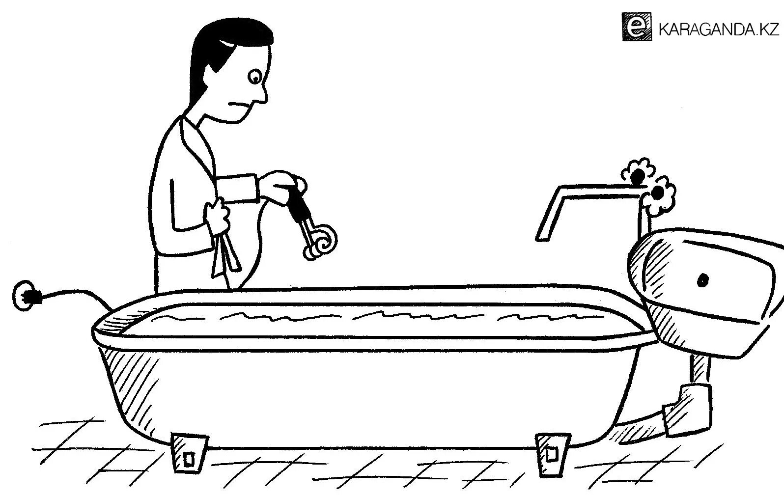 Отключения воды брянск. Нет горячей воды карикатура. Отключили воду карикатура. Горячая вода. Отключили горячую воду рисунок.