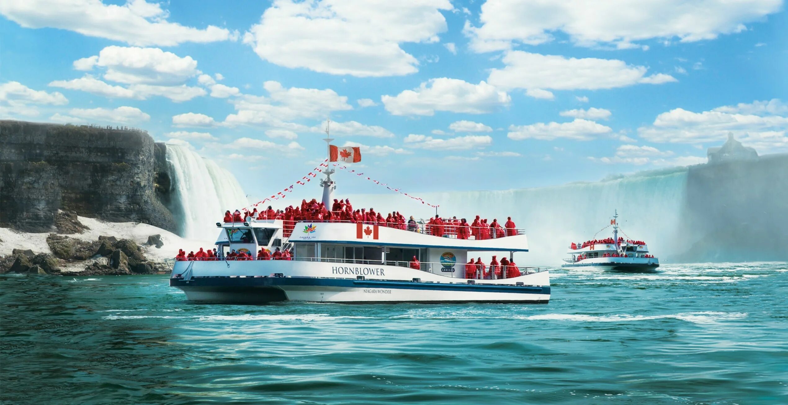 Катер водопад. Toronto Niagara. Экскурсионный туризм Торонто. Niagara Cruise. Тур по Канаде.