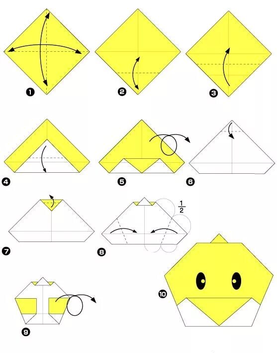 Игрушка в технике оригами. Цыпленок оригами из бумаги для детей схемы. Оригами цыпленок в подготовительной группе. Оригами цыпленок схема для детей. Самые легкие оригами.