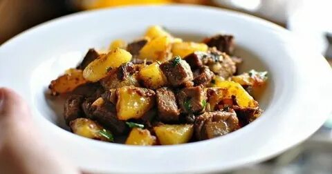 Жаркое с мясом и баклажанами картошкой