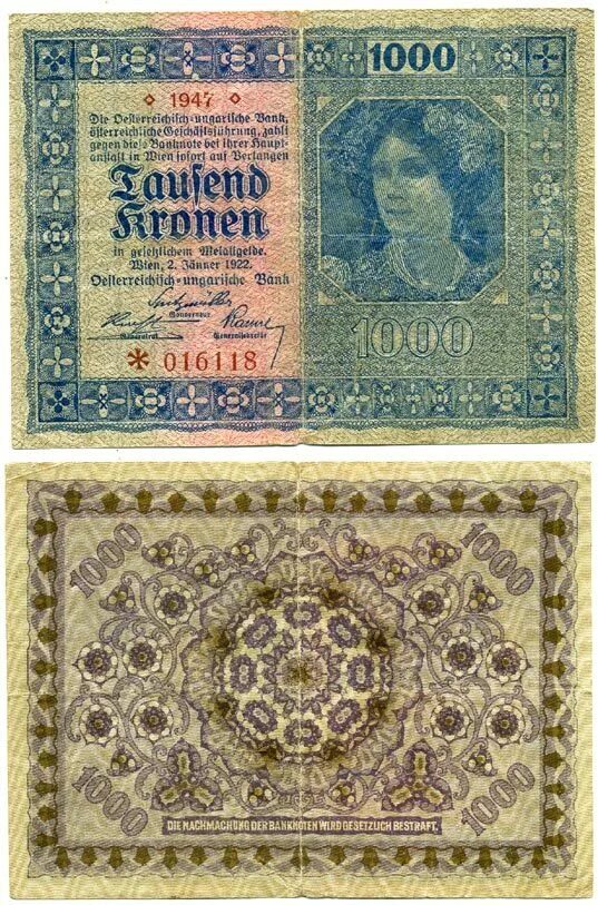 1000 крон. Крона 1000. Старые деньги Чехии. 100 Крон 1922 бона. Эстония 1000 крон 1922.